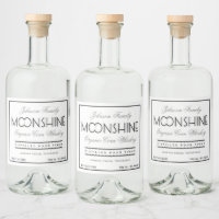 Moonshine Whiskey Black and Grey
