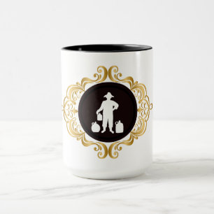 Moonshine White Silhouette Mug