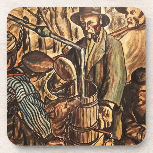 Moonshiners Making White Lightning Whiskey Liquor Coaster