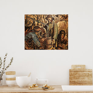 Moonshiners Making White Lightning Whiskey Liquor Poster