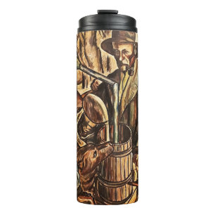 Moonshiners Making White Lightning Whiskey Liquor Thermal Tumbler