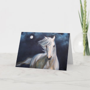 "Moonsilver" Horse Greeting Card