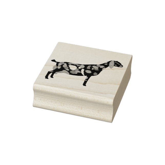Moonspotted Nubian Dairy Goat Rubber Stamp (Stamp)