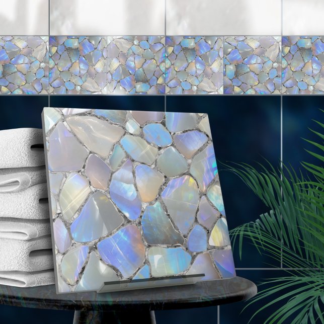Moonstone and silver- Mosaic Cells Tile (Creator Uploaded)