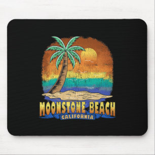 Moonstone Beach California Vintage Distressed Souv Mouse Mat