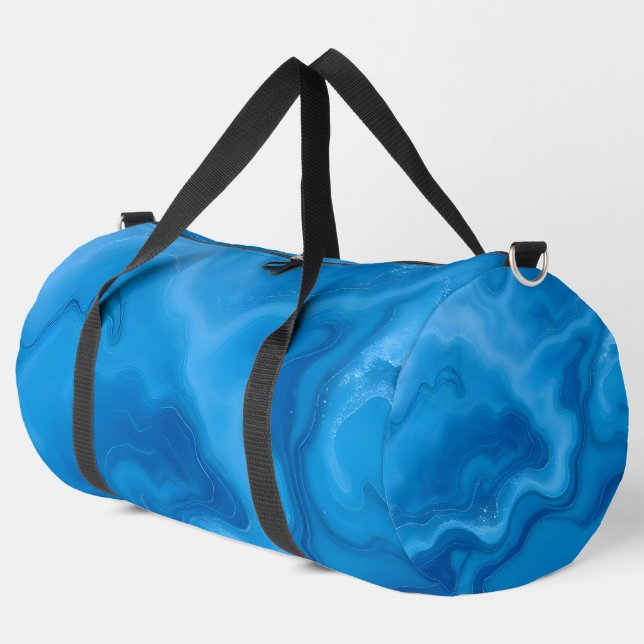 Moonstone Blue Duffle Bag (Left Corner)