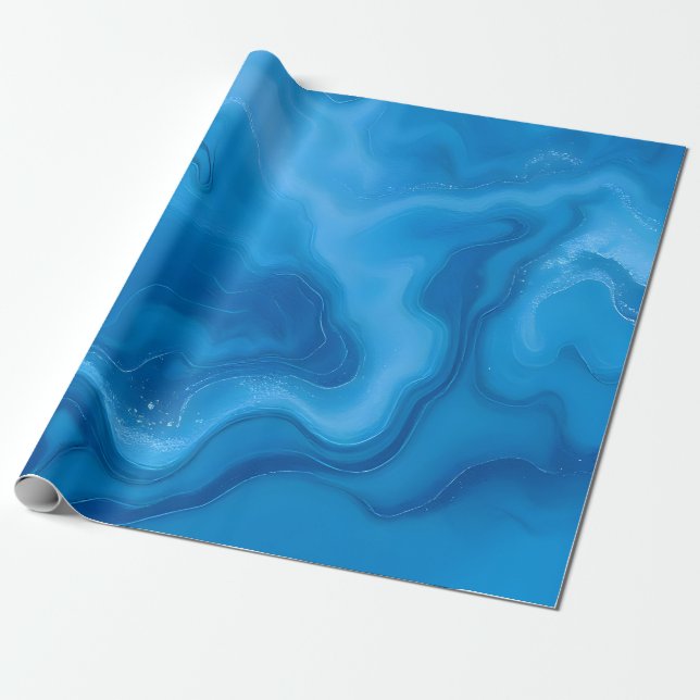 Moonstone Blue- Wrapping Paper (Unrolled)