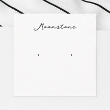 Moonstone Earring Jewellery Display Card