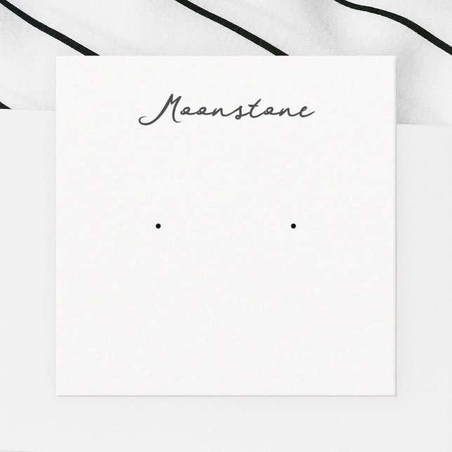 Moonstone Earring Jewellery Display Card (Creator Uploaded)