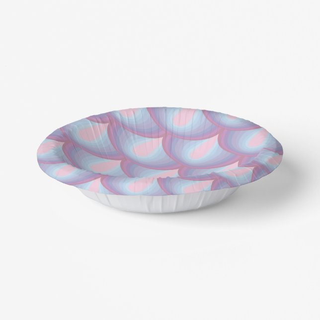 Moonstone Scales Paper Bowls Plate (Angled)