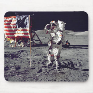 Moonwalk Apollo 17 Mouse Mat