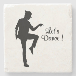 Moonwalk Dancer Stone Coaster