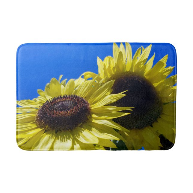 Moonwalker Sunflowers reaching for the sky Bath Mat (Front)
