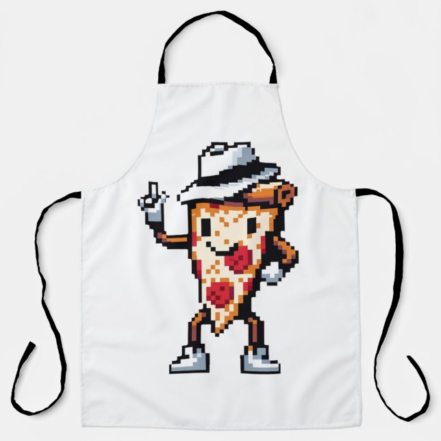 Moonwalking Pizza - Legendary Pop Slice Art Apron (Front)