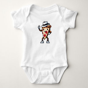 Moonwalking Pizza - Legendary Pop Slice Art Baby Bodysuit