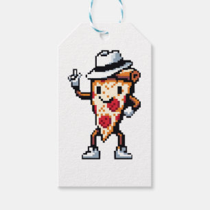 Moonwalking Pizza - Legendary Pop Slice Art Gift Tags