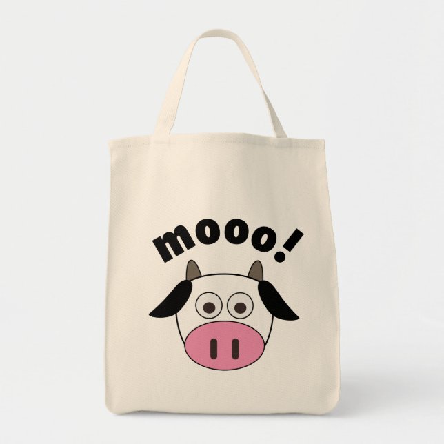 Mooo! Cow Tote Bag (Front)
