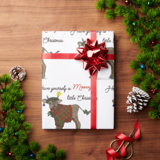 Moooy Christmas Wrapping Paper