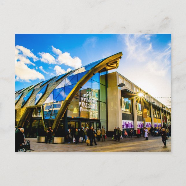 Moor Market of Sheffield Postcard (Front)