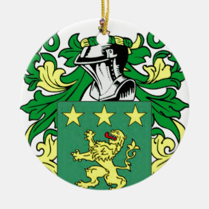 Moore Coat of Arms Ceramic Tree Decoration