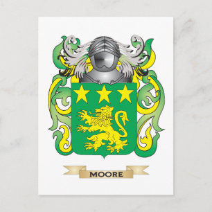 Moore Coat of Arms (Family Crest) Postcard