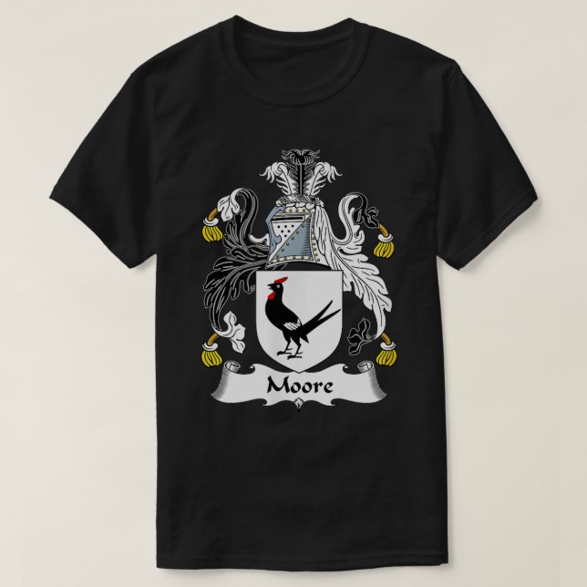 Moore Coat of Arms  Family Crest  T-Shirt (Design Front)