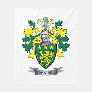 Moore Coat of Arms Fleece Blanket