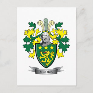 Moore Coat of Arms Postcard