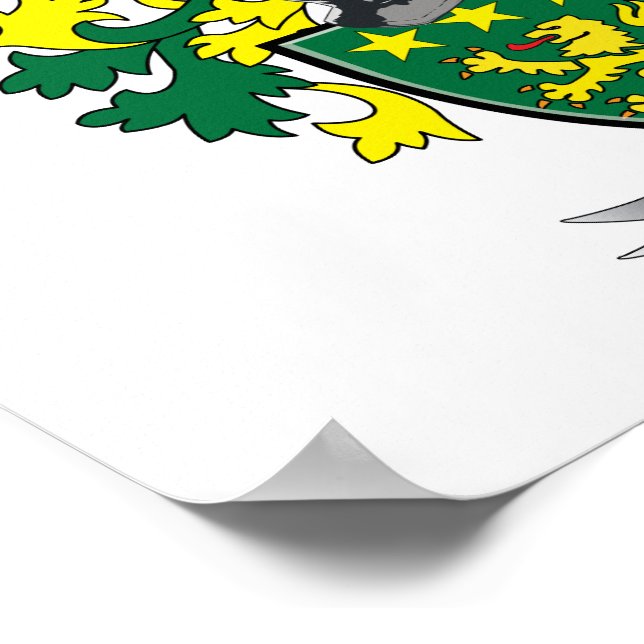 Moore Coat of Arms Poster (Corner)