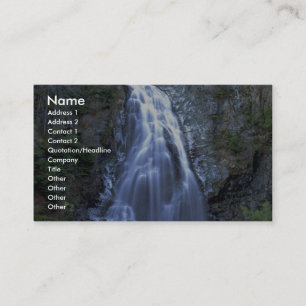 Moore Creek Falls, Kitimat, British Columbia, Cana Business Card