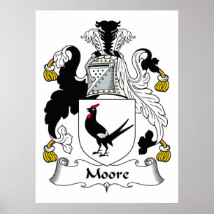 Moore Family Crest Poster
