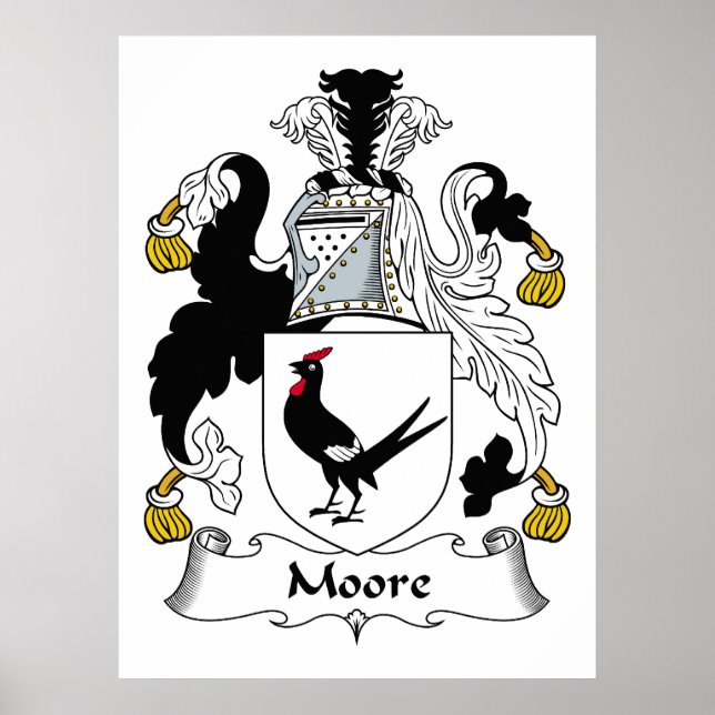 Moore Family Crest Poster (Front)