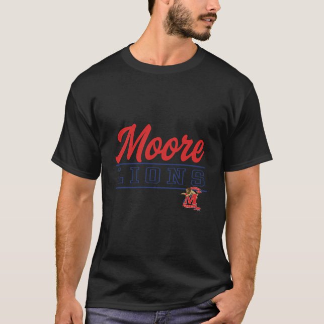 Moore High School Lions C4 T-Shirt (Front)