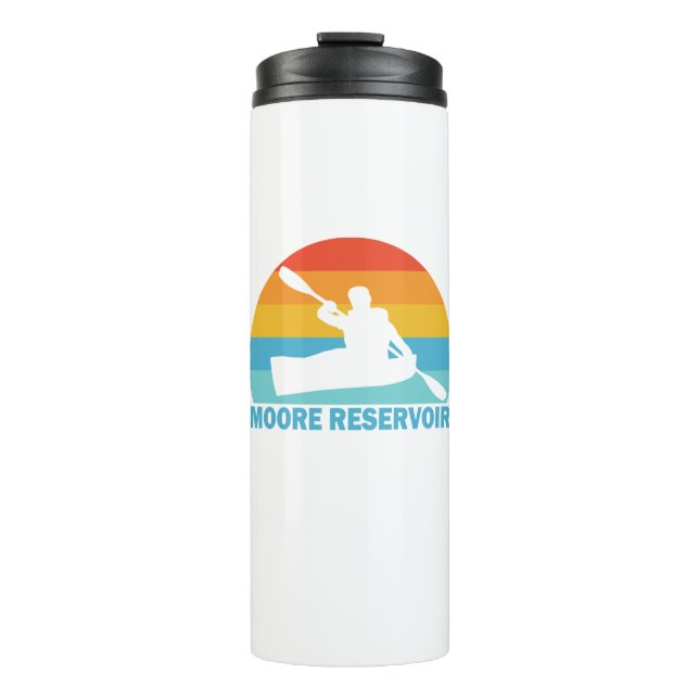 Moore Reservoir New Hampshire Kayak Thermal Tumbler (Front)
