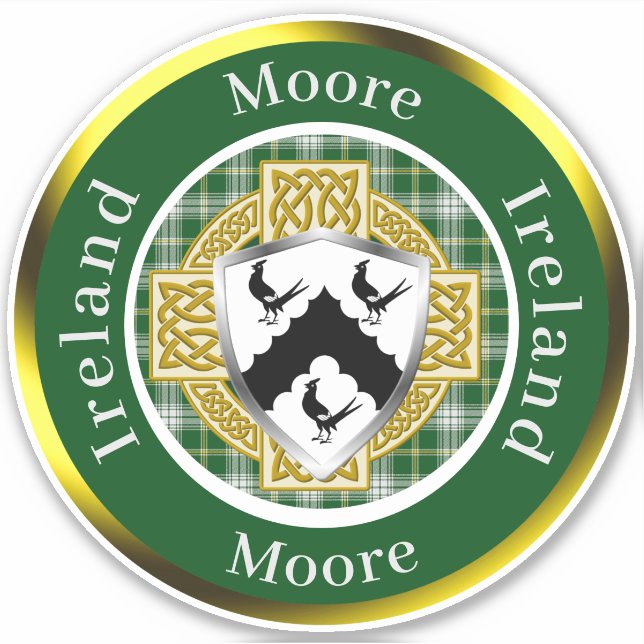 Moore Shield & Celtic Cross Personalised (Front)