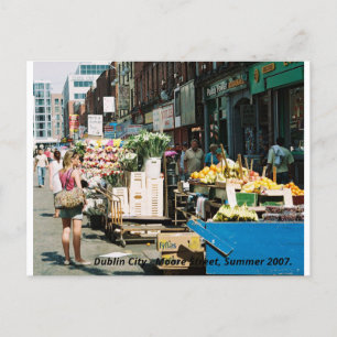 Moore Street Dublin City, Ireland Holiday Postcard