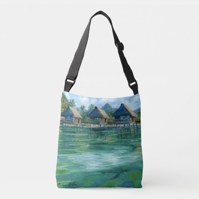 “Moorea Bungelows” Crossbody Bag (Front)