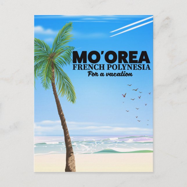 Mo'orea French Polynesia Postcard (Front)