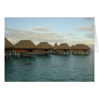 Moorea Huts at Dusk