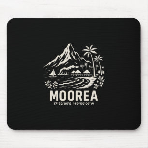 Moorea Island French Polynesia Beach Vacation  Mouse Mat