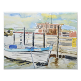 Moored Boat Southwold Suffolk Photo Print
