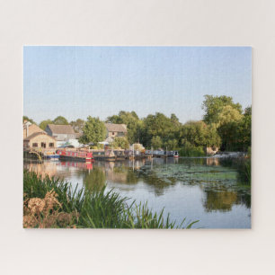 Moored Narrowboats Mountsorrel England Jigsaw Puzzle