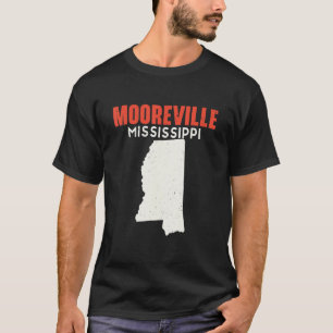 Mooreville Mississippi USA State America Travel Mi T-Shirt