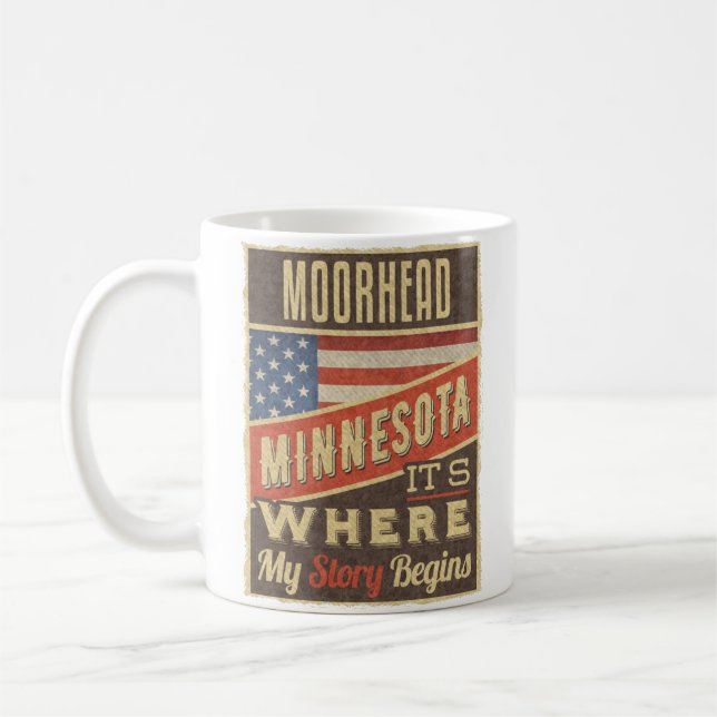 Moorhead Minnesota Coffee Mug (Left)