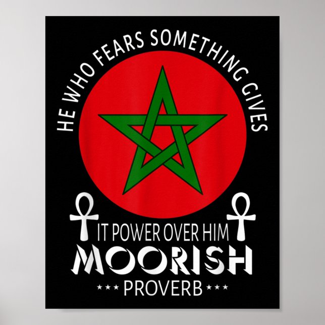 Moorish American He Who Fears Soing Moors Islamic  Poster (Front)