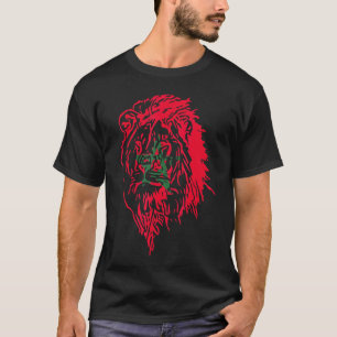 Moorish American Morocco Flag Moroccan Soccer Supp T-Shirt