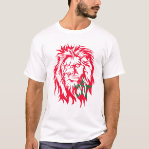 Moorish American Morocco Flag Moroccan Soccer Supp T-Shirt