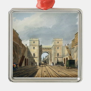 Moorish Arch, Looking from the Tunnel, plate 10 fr Metal Tree Decoration