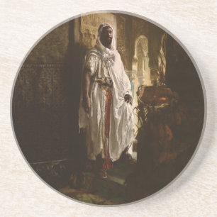 Moorish Chief African Art Painting Portrait Coaster