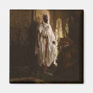 Moorish Chief African Art Painting Portrait Magnet